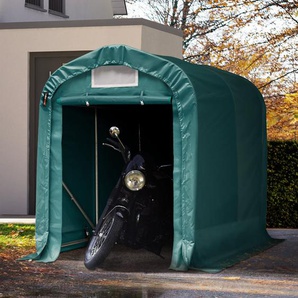 1,6x2,4m Zeltgarage, PVC-Plane, dunkelgrün, ohne Statik - (77833)