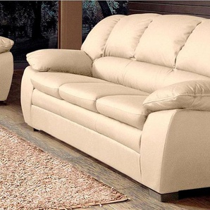 2,5-Sitzer COTTA Casino Sofas Gr. B/H/T: 181cm x 88cm x 92cm, Kunstleder SOFTLUX, beige (creme) Polstergarnitur, auch als Set erhältlich