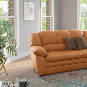 2,5-Sitzer COTTA Casino Sofas Gr. B/H/T: 191cm x 88cm x 92cm, Leder PAMPAS, braun (amber) Polstergarnitur, auch als Set erhältlich