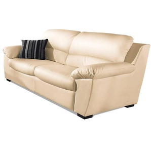 2,5-Sitzer COTTA Dani Sofas Gr. B/H/T: 183cm x 87cm x 89cm, Luxus-Kunstleder, beige (creme)