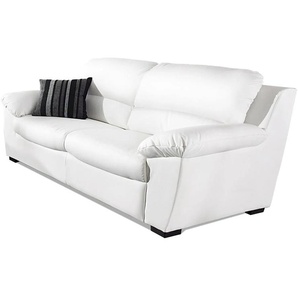 2,5-Sitzer COTTA Dani Sofas Gr. B/H/T: 183cm x 87cm x 89cm, Luxus-Kunstleder, weiß (altweiß)