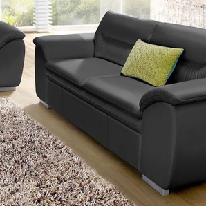 2,5-Sitzer COTTA Leandra Sofas Gr. B/H/T: 205cm x 88cm x 90cm, NaturLEDER, schwarz