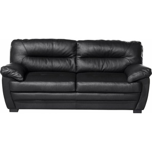 2,5-Sitzer COTTA Royale Sofas Gr. B/H/T: 190cm x 86cm x 90cm, Luxus-Kunstleder, schwarz