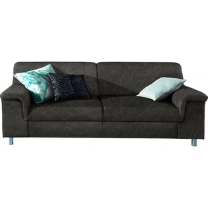 2,5-Sitzer INOSIGN Jamie Sofas Gr. B/H/T: 190cm x 72cm x 80cm, Microfaser PRIMABELLE, ohne Funktion, schwarz