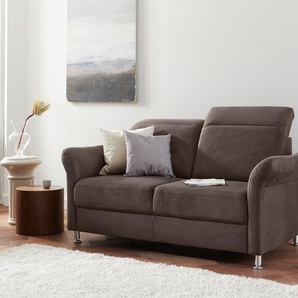 2,5-Sitzer SIT & MORE Darwin Sofas Gr. B/T: 179cm x 96cm, Luxus-Microfaser Florence, mit Kopfteilverstellung, braun (mocca) inklusive Federkern, wahlweise mit Kopfteilverstellung