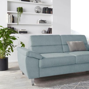 2,5-Sitzer SIT & MORE Sorano Sofas Gr. B/H/T: 208cm x 88cm x 91cm, Struktur fein, blau (aqua) Breite 208 cm