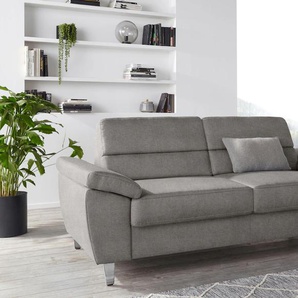 2,5-Sitzer SIT & MORE Sorano Sofas Gr. B/H/T: 208cm x 88cm x 91cm, Struktur fein, grau (hellgrau) Breite 208 cm