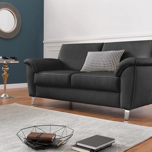 2,5-Sitzer SIT & MORE Texel Sofas Gr. B/H/T: 181cm x 87cm x 88cm, Kunstleder SOFTLUX, mit Federkern, schwarz inklusive Federkern