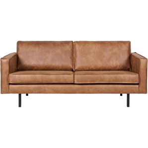 2,5-Sitzer WOOOD Rodeo Sofas Gr. B/H/T: 190 cm x 85 cm x 86 cm, braun (cognac) H 85 cm x B 190 T 86