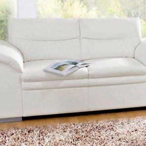 2-Sitzer COTTA Leandra Sofas Gr. B/H/T: 185cm x 88cm x 90cm, Kunstleder SOFTLUX, weiß (altweiß)