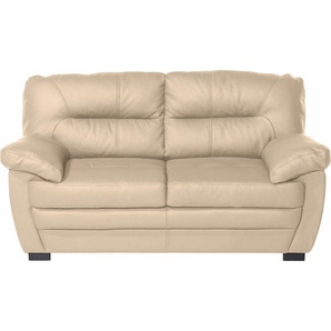 2-Sitzer COTTA Royale Sofas Gr. B/H/T: 160 cm x 86 cm x 90 cm, Kunstleder SOFTLUX, beige (creme) 2-Sitzer Sofas