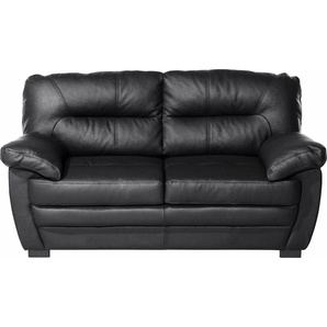 2-Sitzer COTTA Royale Sofas Gr. B/H/T: 160cm x 86cm x 90cm, Luxus-Kunstleder, schwarz