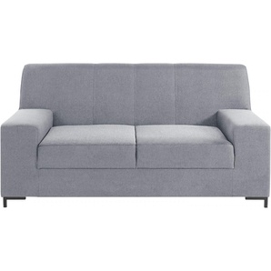 2-Sitzer DOMO COLLECTION Ledas Sofas Gr. B/H/T: 170cm x 83cm x 88cm, Chenille-Optik, grau small, in vielen Farben erhältlich