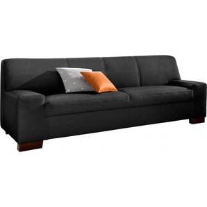 2-Sitzer DOMO COLLECTION Norma Sofas Gr. B/H/T: 192cm x 74cm x 85cm, Kunstleder SOFTLUX, ohne Funktion, schwarz