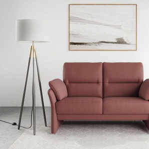 2-Sitzer DOMO COLLECTION Pina Sofas Gr. B/H/T: 159cm x 95cm x 88cm, Microfaser hochflorig, Mit Federkern, lila (beere) mit Federkern, Breite 159cm