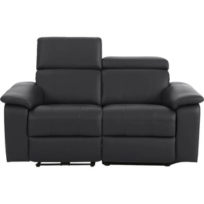 2-Sitzer HOME AFFAIRE Binado Sofas Gr. B/T: 158cm x 99cm, Kunstleder, mit motorischer Relaxfunktion-mit USB-Anschluss, schwarz mit manueller oder elektrischer Relaxfunktion USB-Anschluss