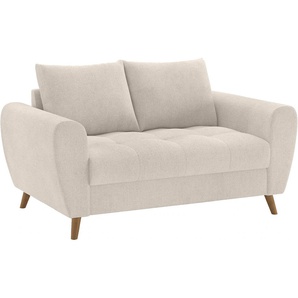 2-Sitzer HOME AFFAIRE Blackburn II Sofas Gr. B/H/T: 160cm x 71cm x 90cm, Soft clean, beige (novaclean avanti 4 ecru) Mit Kaltschaumpolsterung bis 140 kg belastbar