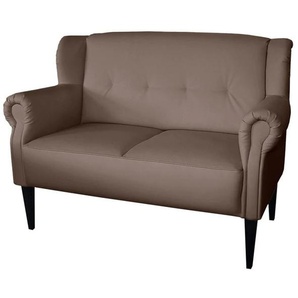 2-Sitzer HOME AFFAIRE Moro Sofas Gr. B/H/T: 142 cm x 101 cm x 73 cm, Lu x us-Microfaser, braun (mocca) 2-Sitzer Sofas mit Federkern