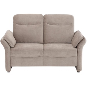 2-Sitzer HOME AFFAIRE Tahoma Sofas Gr. B/H/T: 169cm x 103cm x 89cm, Struktur weich, braun (savannah) mit Armteilverstellung, Federkern