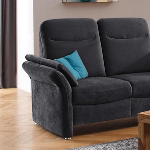 2-Sitzer HOME AFFAIRE Tahoma Sofas Gr. B/H/T: 169cm x 103cm x 89cm, Struktur weich, schwarz mit Armteilverstellung, Federkern