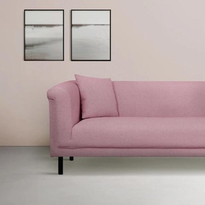 2-Sitzer INOSIGN AGNIA B/T/H: 180/85/71 cm Sofas Gr. B/H/T: 180cm x 71,5cm x 85cm, Struktur fein, rosa incl. Zierkissen, auch in Cord und Bouclé