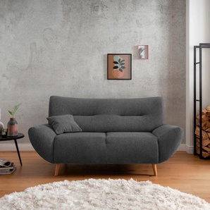 2-Sitzer INOSIGN Drago Sofas Gr. B/H/T: 173cm x 81cm x 90cm, Microfaser, 2-Sitzer, grau (anthrazit) frei im Raum stellbar, versch. Stoffe, 3-, 2-Sitzer & Sessel verfügbar