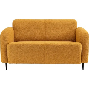 2-Sitzer INOSIGN Marone Sofas Gr. B/H/T: 140cm x 76cm x 90cm, Luxus-Microfaser weich, 2-Sitzer, gelb