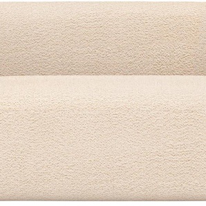 2-Sitzer INOSIGN Nergal, Einzelsofa oder L-Form Sofas Gr. B/H/T: 177cm x 81cm x 113cm, Chenille-Struktur, beige (creme) Modernes Design, schlichte Optik, stilvoller Blickfang im Wohnzimmer