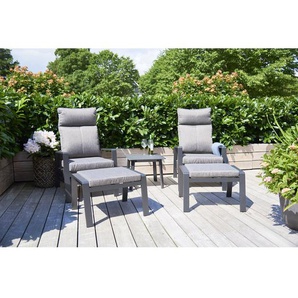 2-Sitzer Lounge-Set Blossie aus Polyrattan mit Polster Blossie