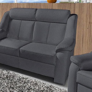 2-Sitzer SIT & MORE Basel Sofas Gr. B/H/T: 140cm x 98cm x 95cm, Luxus-Microfaser ALTARA NUBUCK, grau (dunkelgrau)