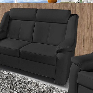 2-Sitzer SIT & MORE Basel Sofas Gr. B/H/T: 140cm x 98cm x 95cm, NaturLEDER-Kunstleder, schwarz