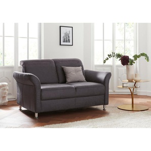 2-Sitzer SIT & MORE Darwin Sofas Gr. B/H/T: 159cm x 83cm x 96cm, Flachgewebe, ohne Kopfteilverstellung, grau (anthrazit) inklusive Federkern, wahlweise mit Kopfteilverstellung