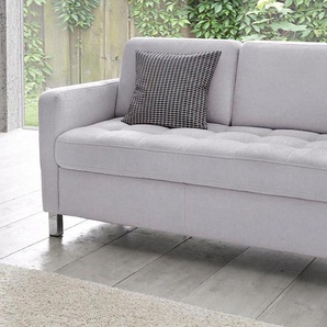 2-Sitzer SIT & MORE Pablo Sofas Gr. B/H/T: 133cm x 78cm x 78cm, Luxus-Microfaser, silberfarben (silber)