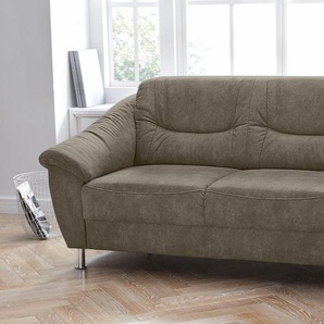 2-Sitzer SIT & MORE Salsa Sofas Gr. B/H/T: 182cm x 86cm x 90cm, Microfaser, grau (taupe) mit Federkern