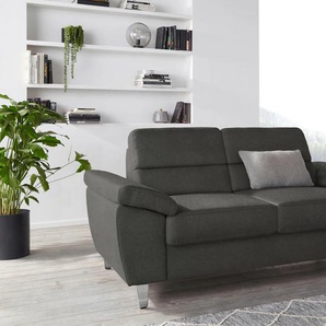 2-Sitzer SIT & MORE Sorano Sofas Gr. B/H/T: 168cm x 88cm x 91cm, Struktur fein, grau (anthrazit) Breite 168 cm