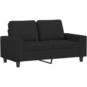 2-Sitzer-Sofa Schwarz 120 cm Stoff Vidaxl