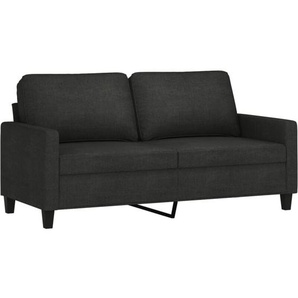 Vidaxl - 2-Sitzer-Sofa Schwarz 140 cm Stoff