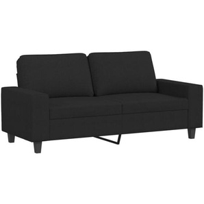 2-Sitzer-Sofa Schwarz 140 cm Stoff vidaXL