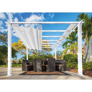 3.5 m x 3.5 m Terrassenpavillon Pergola Florida aus Aluminium