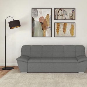 3-Sitzer DOMO COLLECTION Splash Sofas Gr. B/H/T: 232cm x 76cm x 96cm, Webstoff, Aus FSC-zertifiziertem Holzwerkstoff, grau Sofas