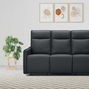 3-Sitzer DOREL HOME Lugo, Kinosofa mit Reclinerfunktion in Kunstleder und Webstoff Sofas Gr. B/H/T: 180 cm x 102 cm x 86 cm, Kunstleder, schwarz mit manueller Relaxfunktion in 2 Sitzen