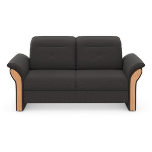 3-Sitzer HOME AFFAIRE Dangast Sofas Gr. B/H/T: 200cm x 92cm x 102cm, Luxus-Microfaser Euphoria, ohne Relaxfunktion, grau (fango) Kopfteilverstellung, wahlweise auch mit motorischer Relaxfunktion