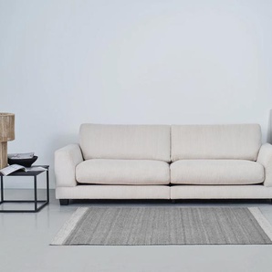 3-Sitzer HOME AFFAIRE Parennes Sofas Gr. B/H/T: 224cm x 78cm x 105cm, Cord, beige (cream) mit attraktivem Cord-Stoff, Kaltschaum