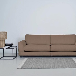 3-Sitzer HOME AFFAIRE Parennes Sofas Gr. B/H/T: 224cm x 78cm x 105cm, Cord, braun mit attraktivem Cord-Stoff, Kaltschaum