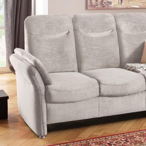 3-Sitzer HOME AFFAIRE Tahoma Sofas Gr. B/H/T: 199cm x 103cm x 89cm, Struktur weich, grau (hellgrau) mit Armteilverstellung, Federkern