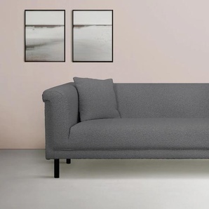 3-Sitzer INOSIGN AGNIA B/T/H: 210/85/71 cm Sofas Gr. B/H/T: 210cm x 71,5cm x 85cm, Material, grau incl. Zierkissen, auch in Cord und Bouclé