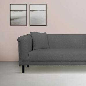 3-Sitzer INOSIGN AGNIA B/T/H: 210/85/71 cm Sofas Gr. B/H/T: 210cm x 71,5cm x 85cm, Material, grau (anthrazit) incl. Zierkissen, auch in Cord und Bouclé