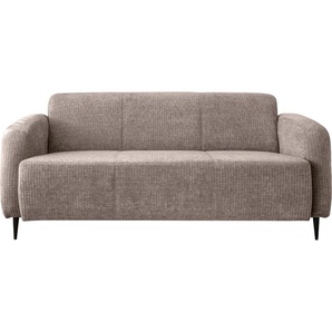 3-Sitzer INOSIGN Marone Sofas Gr. B/H/T: 185cm x 76cm x 90cm, Velours, beige