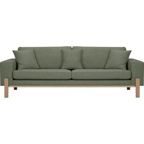3-Sitzer OTTO PRODUCTS Hanne, mit abnehmbaren Bezügen Sofas Gr. B/H/T: 237 cm x 86 cm x 88 cm, Samtoptik recycelt, grün 3-Sitzer Sofas verschiedene Bezugsqualitäten: Baumwolle, recyceltes Polyester