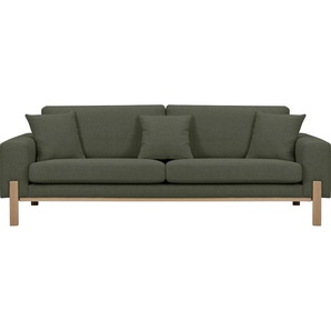 3-Sitzer OTTO PRODUCTS Hanne, mit abnehmbaren Bezügen Sofas Gr. B/H/T: 237 cm x 86 cm x 88 cm, Struktur fein recycelt, grün 3-Sitzer Sofas verschiedene Bezugsqualitäten: Baumwolle, recyceltes Polyester